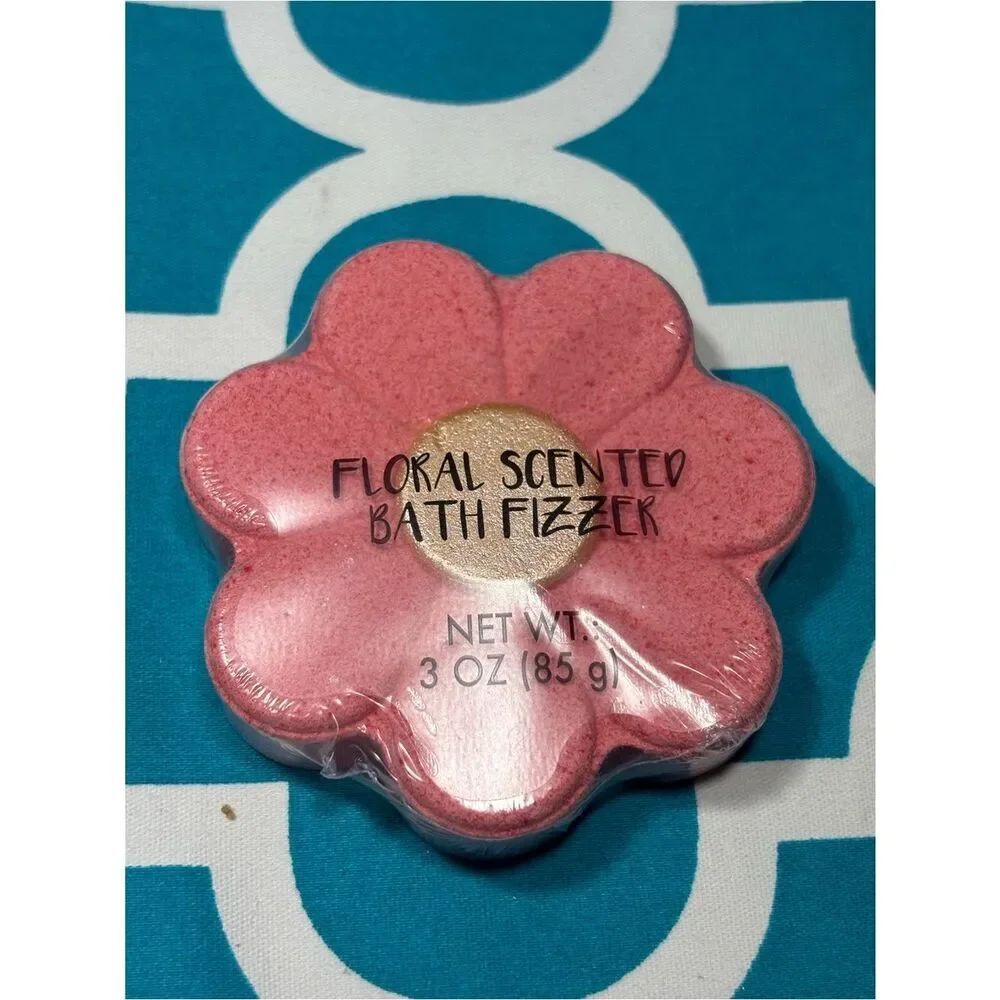 New Floral Scented Bath Fizzer - Pink Flower